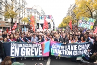 France: Manifestation à Paris contre la vie chère