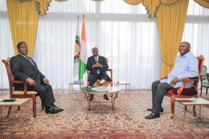 C&ocirc;te d&rsquo;Ivoire: Le pr&eacute;sident Ouattara  rencontre Bedi&eacute; et Gbagbo