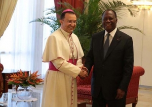 Côte d’Ivoire : Mgr Joseph Spiteri fait ses adieux au président Ouattara