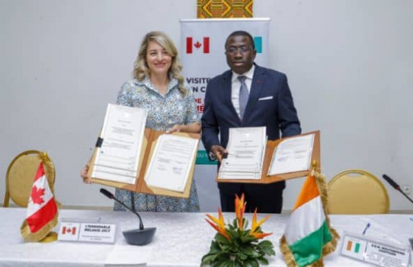 Côte d’Ivoire/Coopération ivoiro-canadienne : un nouvel accord de renforcement de partenariat commercial signé