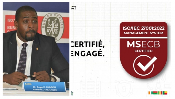 Côte d’Ivoire : Dataconnect  Africa obtient la certification ISO 27001 : 2022 en gestion des risques