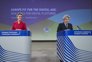 L'UE ambition r&eacute;guler l&rsquo;activit&eacute; des g&eacute;ants du web