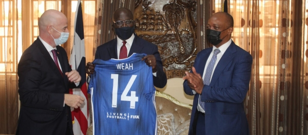 Le président George Weah, ambassadeur du championnat scolaire panafricain