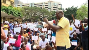 Des souscripteurs agrobusiness lors d&#039;une manifestation à Abidjan