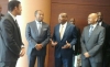 Le ministre Siandou Fofana avec les responsables d&#039; Azalaï Hôtel