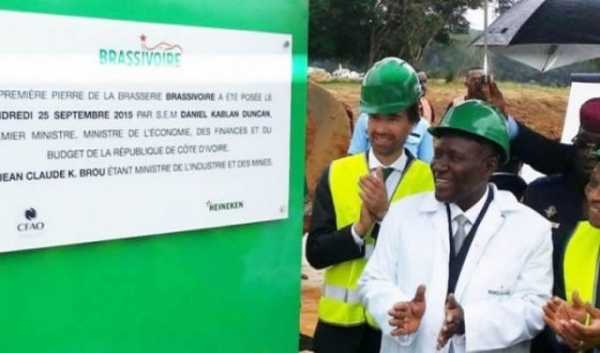 Côte d&#039;Ivoire : BRASSIVOIRE d&#039;Heineken et CFAO, première usine de la nouvelle zone industrielle d&#039;Abidjan