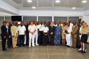 Les participants au stage de formation sur la lutte contre la cybercriminalité maritime du 22 au 24 mai 2017 à Abidjan-Hôtel Le Vaisseau(Angré-Cocody). 