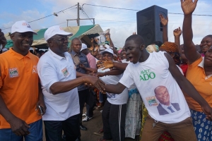 Meeting du RHDP à Yopougon: Gilbert Kafana Koné(DRC) invite les militants à prendre d’assaut les bureaux de vote, le dimanche 25 octobre