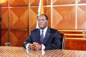 Le Président ivoirien Alassane Ouattara