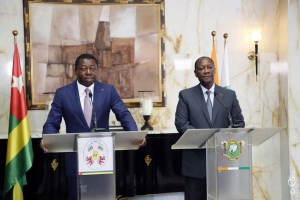 Côte d&#039;Ivoire/ Lutte contre le terrorisme: le Président Ouattara et le Président Faure pour une solution sous-régionale
