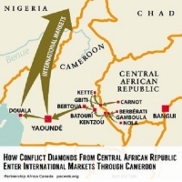 Des diamants de conflit de la RCA p&eacute;n&egrave;trent les march&eacute;s internationaux via le Cameroun, selon un rapport