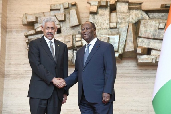 Côte d’Ivoire : après son investiture, Ould Tah rencontre Alassane Ouattara à Abidjan