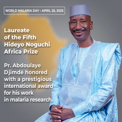 Lutte contre le paludisme : le prix international Hideyo Noguchi pour l&#039;Afrique attribué au chercheur malien Abdoulaye Djimdé