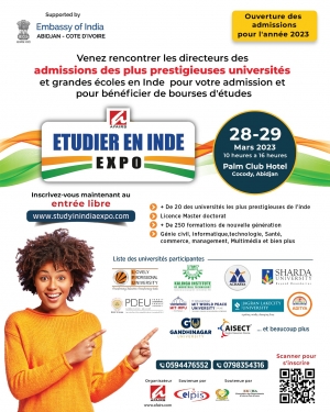 Salon &ldquo;Study in India&rdquo; &agrave; Abidjan: L'Inde vous ouvre ses portes pour une &eacute;ducation de qualit&eacute;