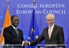 Le président ivoirien, Alassane Ouattara, reçu au Conseil européen en novembre 2016 (Ph. d&#039;archive)