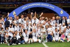 Le Real Madrid, le tenant du titre 2016 , de l&#039;UEFA Champions League