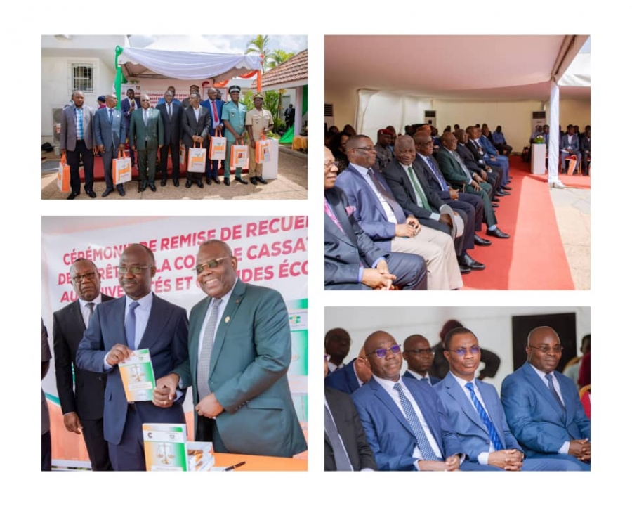 Côte d’Ivoire : les Universités ivoiriennes reçoivent les Recueils de Décisions de la Cour de Cassation