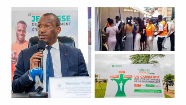 Côte d’Ivoire : 62 052 opportunités d’insertion professionnelle pour la deuxième édition de la foire de l’emploi et du recrutement. Plus de 17 milliards FCFA mobilisés