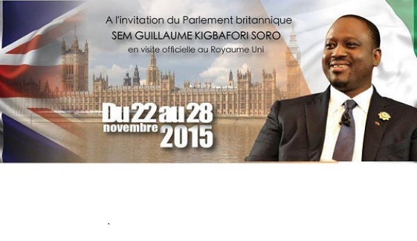 Côte d’Ivoire : Guillaume Soro, &quot;invité spécial&quot; au parlement britanique