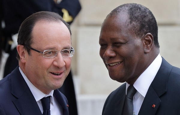 François Hollande félicite Ouattara pour sa réélection à la tête de la Côte d&#039;Ivoire