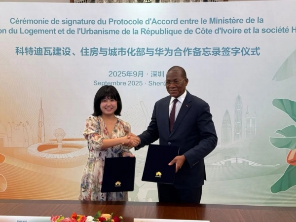 Côte d’Ivoire : le ministère de la Construction s’allie à Huawei pour accélérer sa transformation digitale