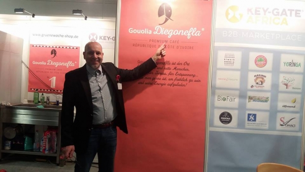 M. Frank Fromme, le PDG de Key-Gate Group, société promotrice de la marque Gouolia Diegonefla
