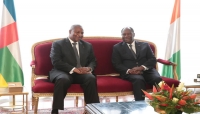 Le Président Ouattara et son homologue centrafricain, Faustin Archange Touadera