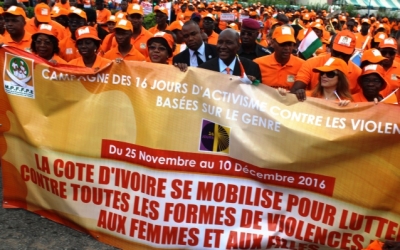 Côte d’Ivoire: « Marche orange » contre les violences basées sur le genre à Abidjan