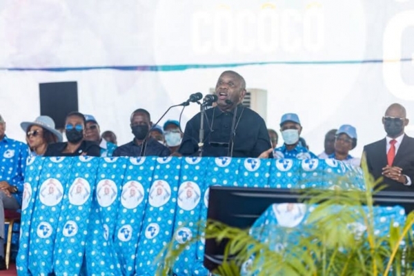 Côte d&#039;Ivoire : en meeting à Yopougon, Laurent Gbagbo invite ses partisans à éviter les propos xénophobes