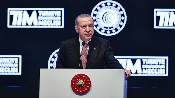 Turquie/ Erdogan: &quot;Avec 225,36 milliards $ en 2021, nous avons établi un nouveau record en matière d&#039;exportations&quot;