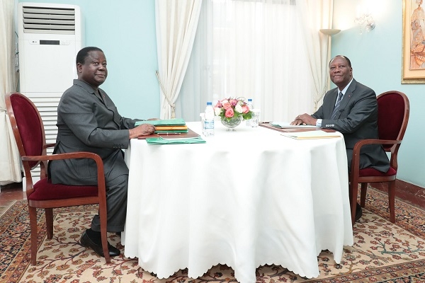 Côte d’Ivoire : Ouattara et Bédié scellent le principe de la création du parti unifié RHDP