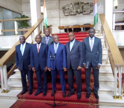 Audience du Pr&eacute;sident de la commission de l'UEMOA Abdallah BOUREIMA