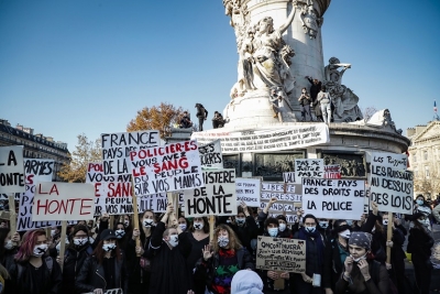 France/ Manifestation contre la loi &quot;sécurité globale&quot;