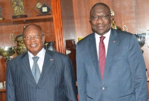 Le Général Palenfo avec le ministre François Amichia
