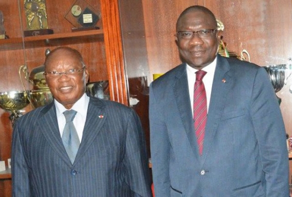 Le Général Palenfo avec le ministre François Amichia