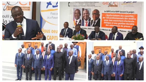 Côte d’Ivoire : lancement d’une formation pour 132 journalistes sur l’éthique électorale et la gestion durable des médias