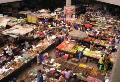 Vue d&#039;un marché ivoirien