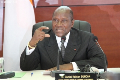 Coop&eacute;ration Sud-Sud : &laquo; &hellip;le volume d&rsquo;&eacute;changes entre la C&ocirc;te d&rsquo;Ivoire et la Tunisie est en hausse de 29% en 5 ans &raquo;,(Daniel Kablan Duncan)