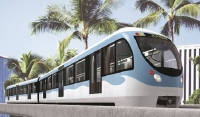 Maquette d'une locomotive du M&eacute;tro D'Abidjan