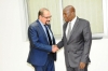 Alain Feler représentant-résident FMI et le vice-président Daniel Kablan Duncan
