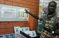 Daniel Oulaï initiateur de la grainothèque créée au centre culturel d’Irobo (Jacqueville)