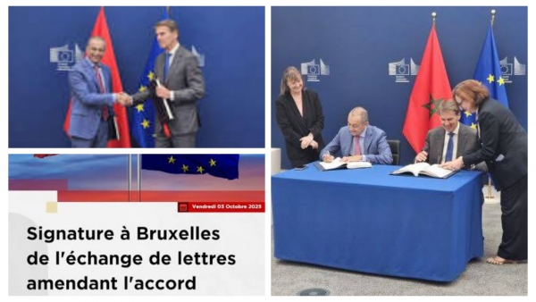 Maroc : signature de l&#039;échange de lettres amendant l&#039;accord agricole  entre le Maroc et l’Union Européenne à Bruxelles
