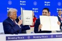 Conseil de Paix : Nasser Bourita officialise l&rsquo;adh&eacute;sion du Maroc par la signature de la Charte constitutive &agrave; Davos
