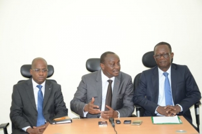 Conférence de presse co-animée par les directeurs généraux de la CIE, de l’Onep et de la Sodeci suite à l’interruption de la fourniture d’eau dans certain quartier d’Abidjan