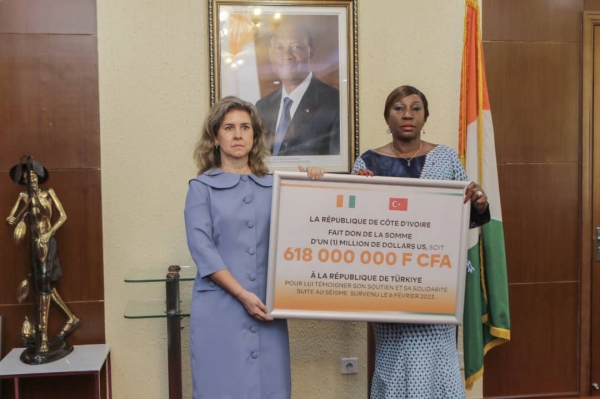 Séisme: la Côte d’Ivoire aux côtés de la Turquie avec un don de 618 millions