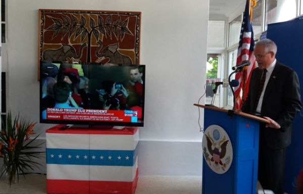 Le Chargé d’Affaires a.i. de l’Ambassade des Etats-Unis d’Amérique, Andrew B. Haviland, le 09/11/2016