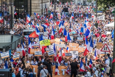 France: Forte mobilisation contre le pass sanitaire