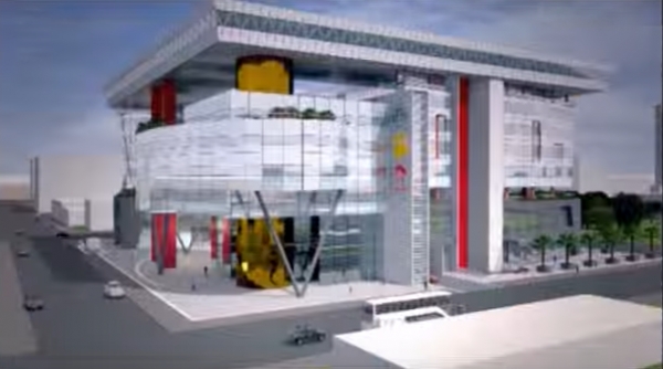 Maquette de la bibliothèque de la renaissance africaine d&#039;Abidjan
