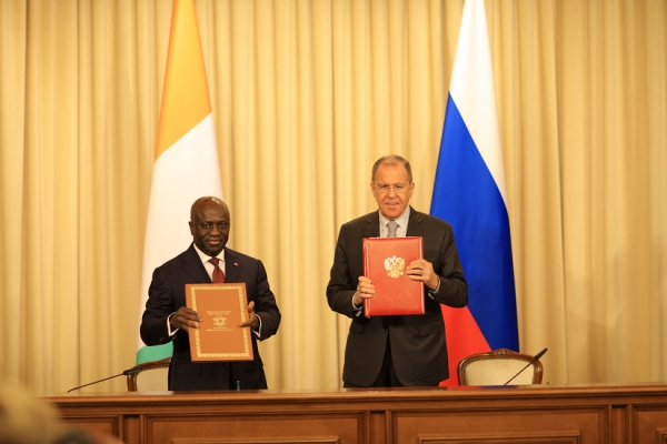 Diplomatie : La Cote d&rsquo;Ivoire et la Russie renforce leur axe de coop&eacute;ration