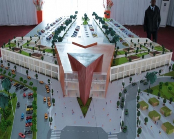 Maquette de la gare internationale d&#039;Abidjan